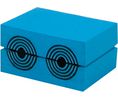 Module passe-câble avec âme, 3.5 ... 16.5mm, Entrées de câble 2, Bleu